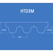 Kép 1/2 - HTD3M bordásszíj