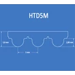 Kép 1/2 - HTD5M bordásszíj