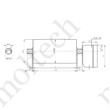 Kép 2/6 - Van der Graaf dobmotor; 100 mm átmérő; 760 mm palásthossz; v=0,7m/s; P=0,37 kW, Visszafutásgátlóval