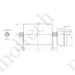 Kép 2/3 - Van der Graaf dobmotor; 127 mm átmérő; 1550 mm palásthossz; v=0,24m/s; P=0,75 kW