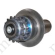 Kép 4/5 - Görgő 89-108 mm palástátmérővel (T62-43) Fém hegesztett csapágyház, Lánchajtás 2×10B1 Z=15