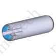 Kép 1/7 - Görgő 50 mm palástátmérővel (T22) Műanyag csapágyház