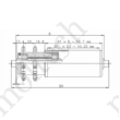 Kép 2/2 - Görgő 50 mm palástátmérővel, 400 mm beépítési méret (T54-23)  2x08B1 lánchajtás végelem