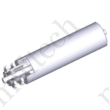 Kép 1/5 - Görgő 89-108 mm palástátmérővel (T62-43) Fém hegesztett csapágyház, Lánchajtás 2×10B1 Z=15