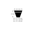 Kép 2/2 - XPB/5VX proilméretek