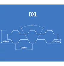 DXL profilú bordásszíj