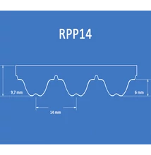 RPP14 bordásszíj