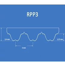 RPP3 bordásszíj