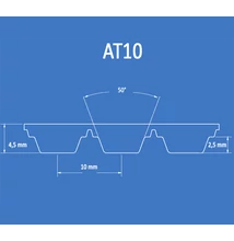 AT10 bordásszíj