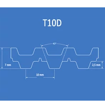 T10D bordásszíj