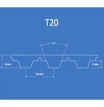 T20 bordásszíj