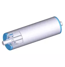Görgő 40-63 mm palástátmérővel (T23) Műanyag csapágyház