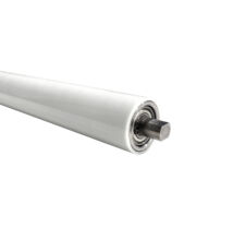 Görgő 40 mm palástátmérővel, Beépítési méret 518,5 mm; Lapolt tengely, PU bevonattal
