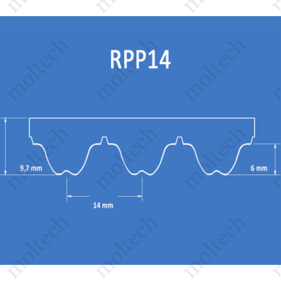 RPP14 bordásszíj
