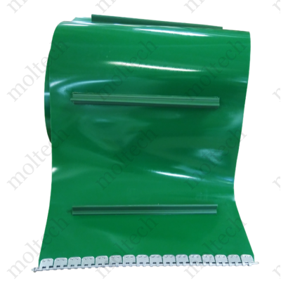 Alacsony lapátos szállítószalag PVC-ből