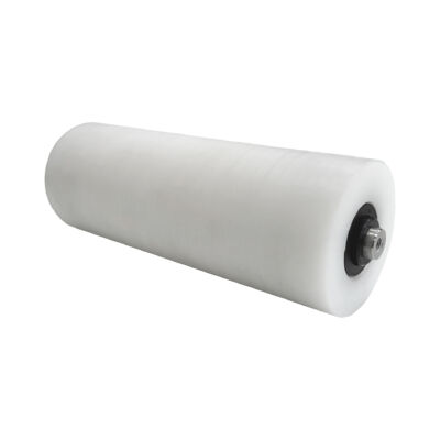 Fordítódob D100 mm HDPE1000 műanyag palásttal; 290 mm beépítési méret, Belső menet, Élelmiszeripari