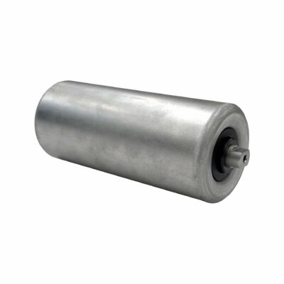 Görgő 89 mm acél palást (T43) Beépítési méret 220 mm; Lapolt tengely, Horganyzott